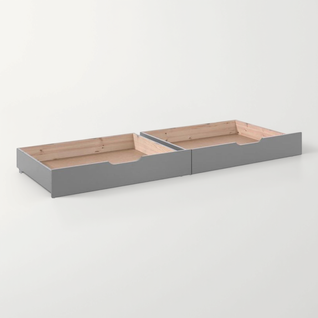 Tiroirs De Lit 90x200 Vipack Pino - Gris