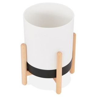 Cache-pot Design "jonea" 33cm Blanc et Noir