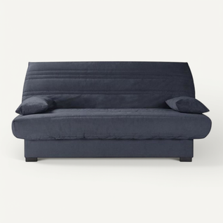 Banquette Clic Clac 3 Places - Matelas 17 Cm - Tissu Gris Anthracite - L199 X P96 X H103 Cm - Chloe
