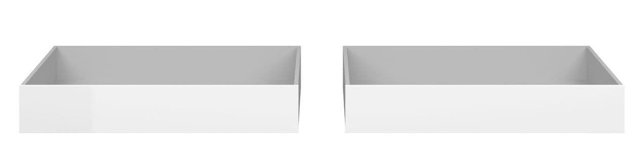 2 tiroirs de rangement pour BEST LAK lit 160x200 cm blanc