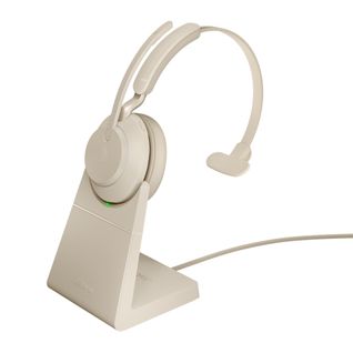 Casque Micro Bluetooth Evolve2 65, Uc Mono Beige