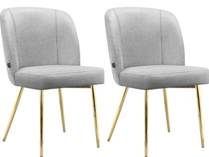 Nagano-chaise De Salle à Manger 2 Pack Grey Teddy