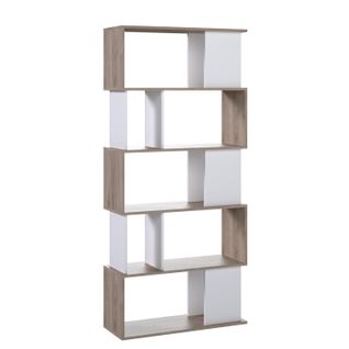 Bibliothèque L. 80 cm CLASS imitation chêne/blanc