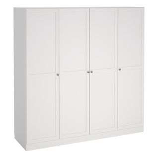 Armoire 4 portes L. 195,5 cm BILLUND blanc