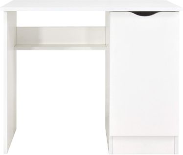 Bureau Blanc Avec Étagère Roma