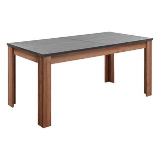 Table extensible  L.180/220 cm ANVERS imitation chêne vieilli/ béton