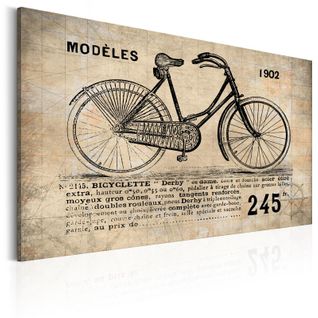 Tableau Imprimé "n° 1245 Bicyclette" 80 X 120 Cm