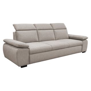 Canapé convertible 3 places COLBY coloris stone 4