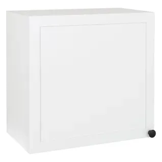 Haut 60 cm 1 porte ELSA blanc vue 3/4