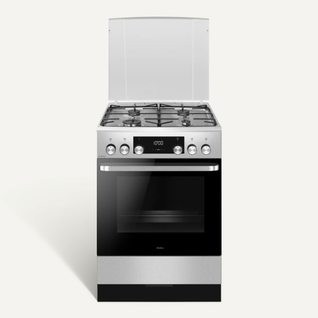 Cuisinière 4 foyers gaz + Four électrique - Acm7005rx Inox