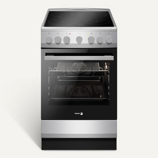 Cuisinière Vitrocéramique Fagor Facv203s 4 Foyers Silver