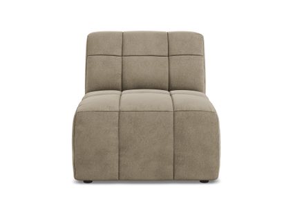 Fauteuil Pour Canapé Modulable Aloha En Velours Beige