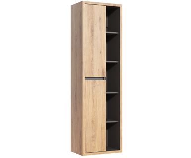 Armoire Haute à 2 Portes Bois Clair