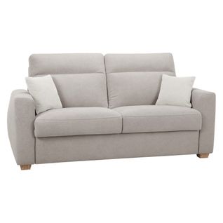 Canapé convertible 3 places CALYPSO tissu curio 11 taupe