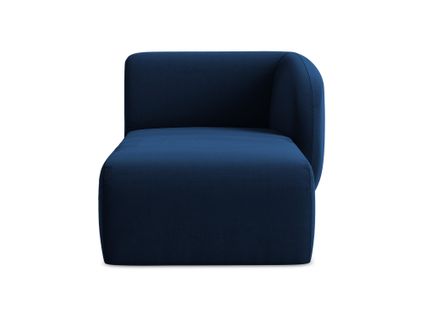 Méridienne Droite Lani En Velours Bleu Royal