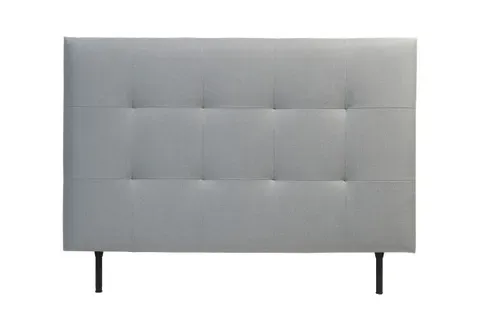 Tête de lit tissu L.140 cm KARTY gris