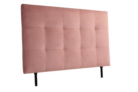Tête de lit velours L.140 cm KARTY rose