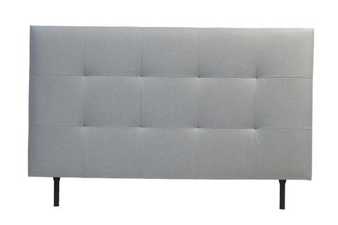 Tête de lit tissu L.160 cm KARTY gris