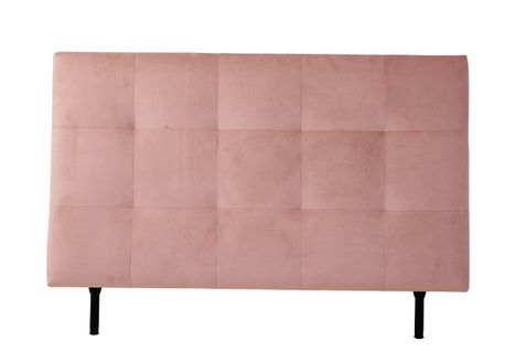 Tête de lit velours L.160 cm KARTY rose