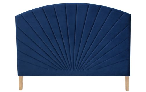 Tête de lit  L.145 cm EMPIRE velours bleu