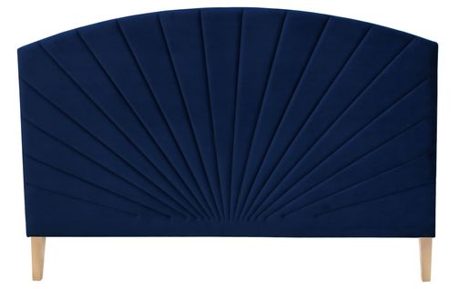 Tête de lit  L.165 cm EMPIRE velours bleu