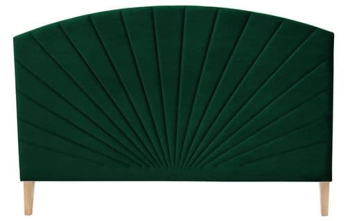 Tête de lit velours L.165 cm EMPIRE velours vert