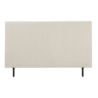 Tête de lit velours côtelé HAVANE perle  L.163 cm