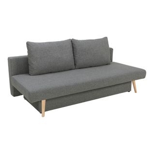 Banquette-lit 3 places VILLA tissu gris