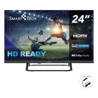Téléviseur LED HD 24" (60 Cm) Chargeur De Véhicule 12v Fourni 24hn01vc, HDMI, USB, HD
