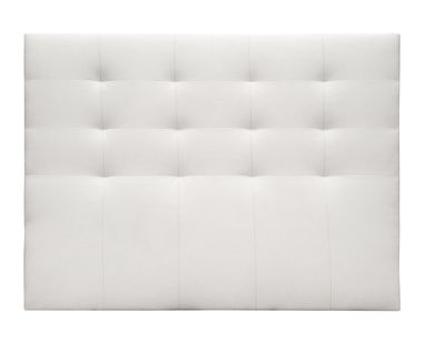 Tête De Lit En Simili-cuir Coloris Blanc - Longueur 160 X Profondeur 4 X Hauteur 120 Cm