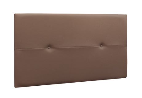 Tête De Lit En Simili-cuir Coloris Marron Chocolat  - Longueur 110 X Profondeur 4 X Hauteur 55 Cm