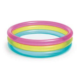 Piscinette Pataugeoire Gonflable Rainbow - Diam. 86 X H. 25 Cm