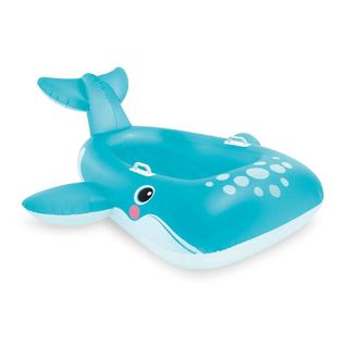 Bouée Gonflable À Chevaucher "baleine" 168cm Bleu