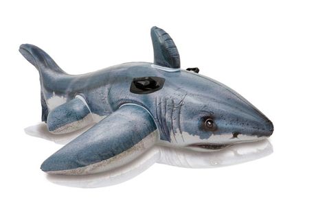 Bouée Gonflable à Chevaucher "requin" 173cm Bleu