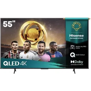 55e7q Pro - TV Qled 55 (139 Cm) - 4k Uhd 3840x2160 - 144 Hz - Hdr10+ - TV Connecté - 4xhdmi 2.1 - W