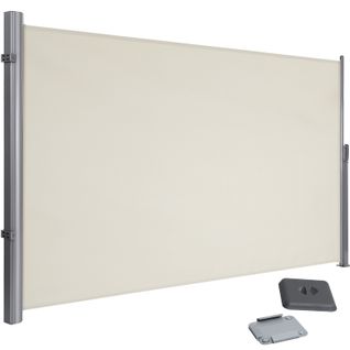 2 X 3,5 M (h X L), Store Latéral, Brise-vue Rétractable, Paravent, Beige