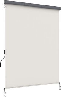 Store Vertical D’extérieur Avec Cassette Grise Pour Balcon, Terrasse, Beige