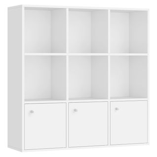 Bibliothèque, Étagère, Meuble De Rangement, Armoire, Pour Salon, Chambre Blanc