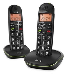 Téléphone Sans Fil Duo Dect Noir - Phoneeasy100wduo