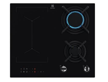 Table De Cuisson Mixte 59cm 2 foyer Gaz + 2 foyer induction Noir - Kdi641723k