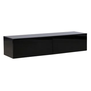 Meuble TV 2 Tiroirs "fristad" 160cm Noir
