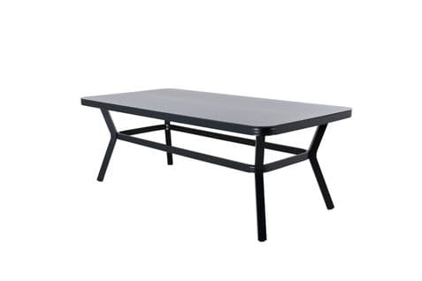 Table De Jardin Massa Noir 200x100x74 Cm