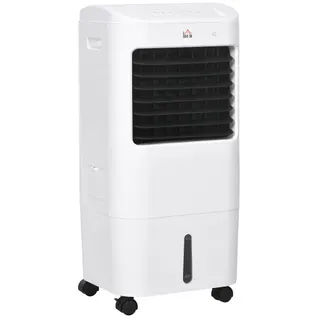Climatiseur Mobile 3 En 1 Avec Humidification Refroidissement à Eau 15l Oscillant 60° Min 7,5h