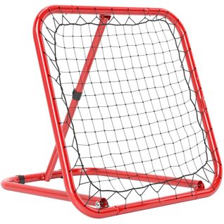 Rebondisseur De Football, Métal, Pliable Et Réglable, 63 X 63 Cm, Rouge