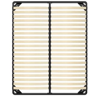 Cadre à Lattes 160x200cm, 2x20 Lattes, Lit Avec Sommier à Lattes