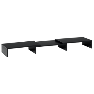 Support Écran Réglable Pour Bureau, Double Moniteur, Longueur Ajustable, Noir