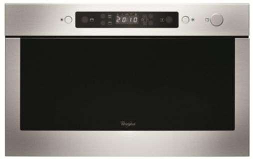 Four micro-ondes encastrable WHIRLPOOL AMW429IX 22L vue 3/4