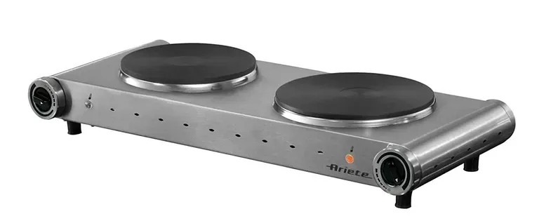 Plaque de cuisson posable électrique double Inox - 994