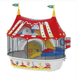Cage Circus Fun 49,5x34x42,5 Cm Rouge Pour Hamster
