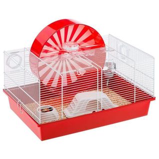Coney Island Cage Ludique Pour Hamsters - 50 X 35 X 25 Cm - Blanc